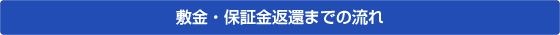 敷金・保証金返還までの流れ