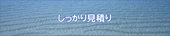 しっかり見積り